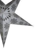 Kerstster nr. 6 Witte ster "Alpinum" - Papieren Kerststerren - Kerstdecoratie - Ø 60 cm - zonder verlichtingsset - Kerst
