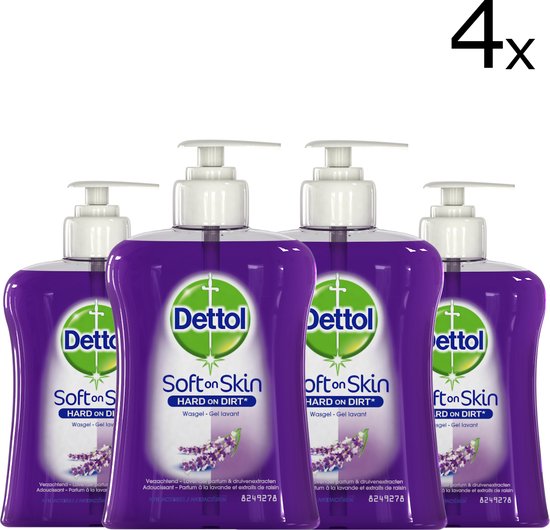 Dettol Wash Gel Apaisant - 6 x 250 ml - Savon pour les mains - Pack  économique | bol.com