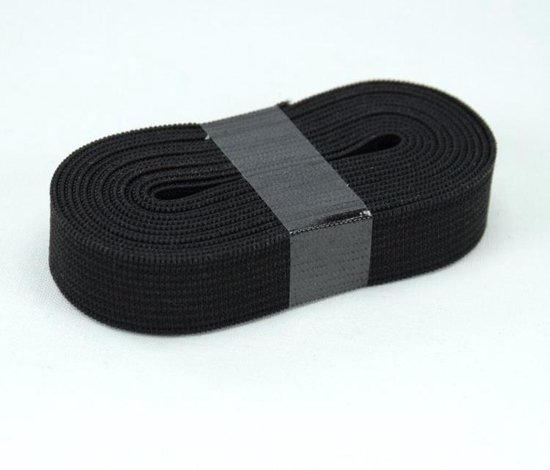 zwart band elastiek - 15 mm - 3 m - stevig maar soepel bandelastiek |  bol.com