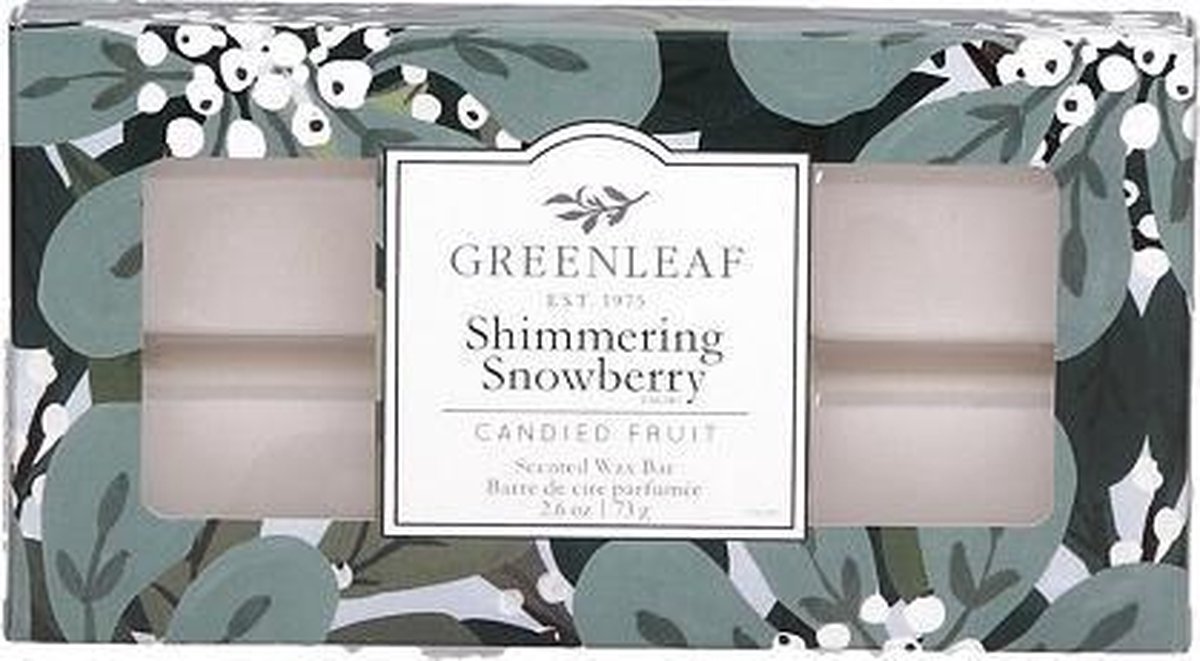 Greenleaf - Wax Bar - Shimmering Snowberry