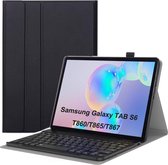 Bluetooth Toetsenbord voor Samsung Galaxy Tab S6 Toetsenbord & Hoes - QWERTY Keyboard case - Auto/Wake functie - Zwart