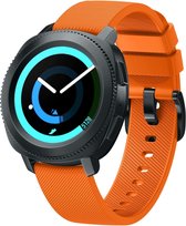 Samsung Gear Sport bandje / Galaxy Watch 42mm SM-R810 silicone oranje large | Watchbands-shop.nl