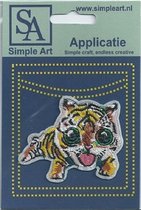 Opstrijk applicaties / Strijk Patch Set / Leeuw /Formaat: 7,2 x 5,8 cm