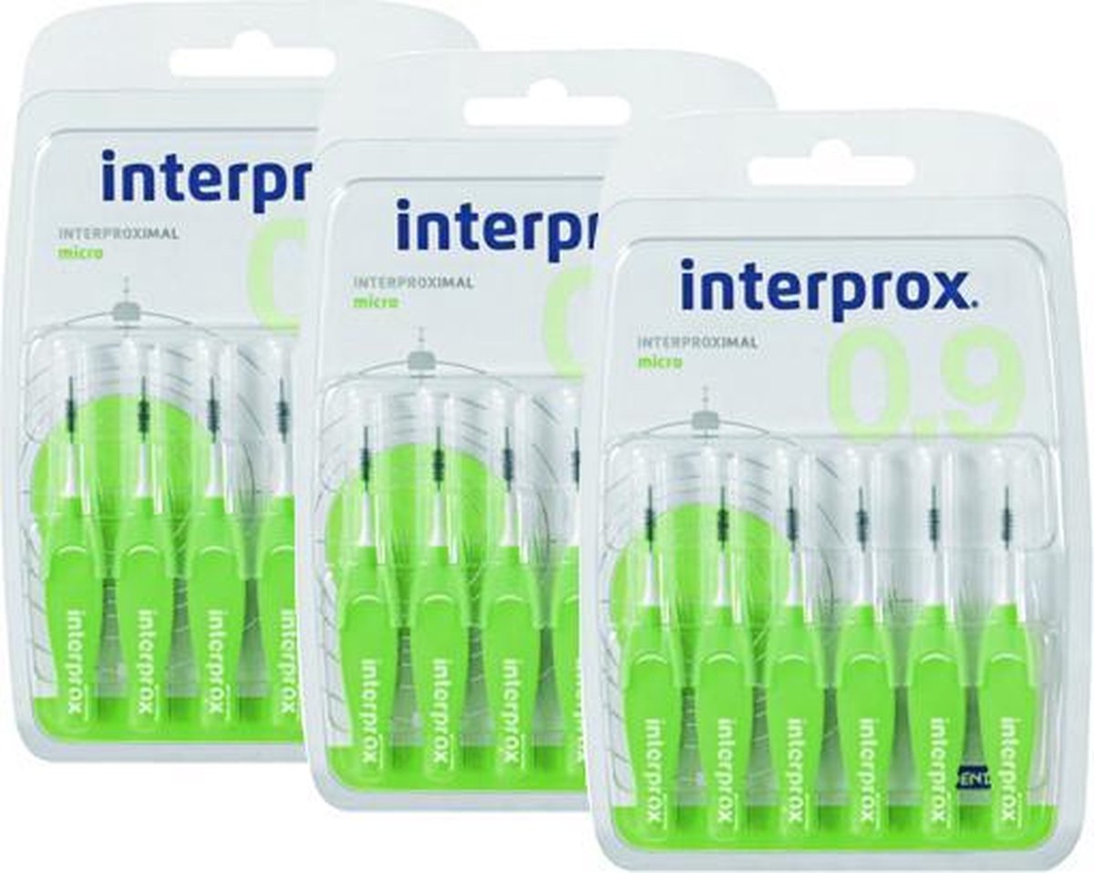 Interprox Interdentaal Micro - Ragers - 3 x 6 stuks - Voordeelverpakking | bol.com