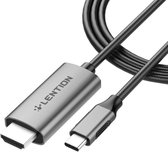 Lention - Premium USB-C voor 4k Hdmi Aansluiting - Extra lang 1,8 meter kabel - Macbook/Mac Air/Ipad/Laptop CB-CU707H-GRY