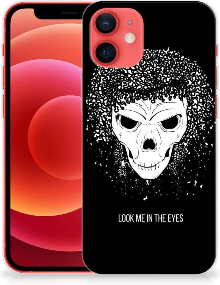 TPU Hoesje voor Silicone Back Case iPhone 12 Mini Skull Hair