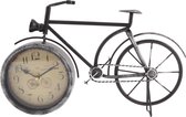 Horloge grand-père industrielle en forme de vieux vélo anthracite