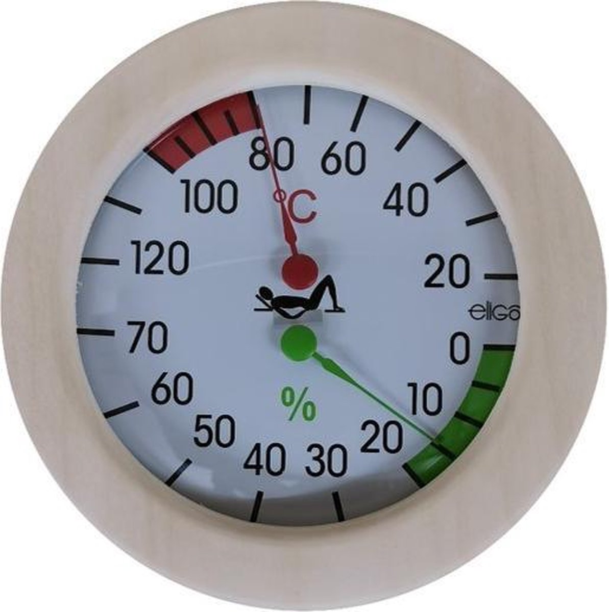 Hygro en Thermometer rond hout
