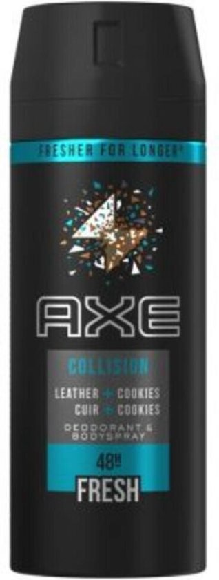 Toevlucht Kijker Omgaan met Axe Deospray Collision Leather & Cookies - 150 ml | bol.com