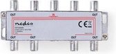 Nedis CATV-Splitter | 5 - 1000 MHz | Tussenschakeldemping: 11.0 dB | Outputs: 8 | 75 Ohm | Zink