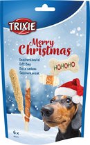 Hondensnacks - Kerstmis cadeauzak voor honden met 6 lekkernijen