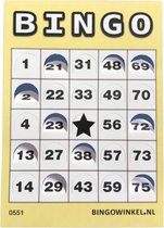Bingokaarten 1-75 Karton | Push-Out | 50 stuks