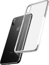 Beschermende softcase iPhone XS - Shining - Transparant/zilver