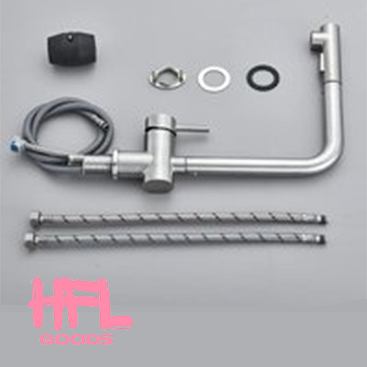 HFL Goods Keukenkraan Keuken Mengkraan RVS Keukenkraan Uitrekbaar Design Keukenkraan