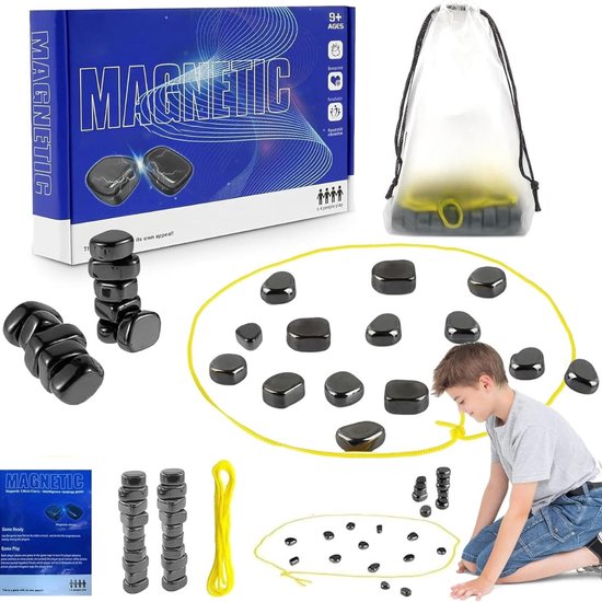 Jeu D'Échecs Magnétique De Noël – 20 Pièces Aimantées + Plateau Corde, Idéal Enfants & Adultes, Voyage & Maison