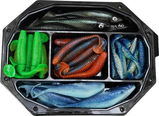 Fish-Xpro Softbait Set - Snoek - 10-20cm +/- 30 stuks - Shads - Kunstaas van Fish-Xpro — afbeelding 5