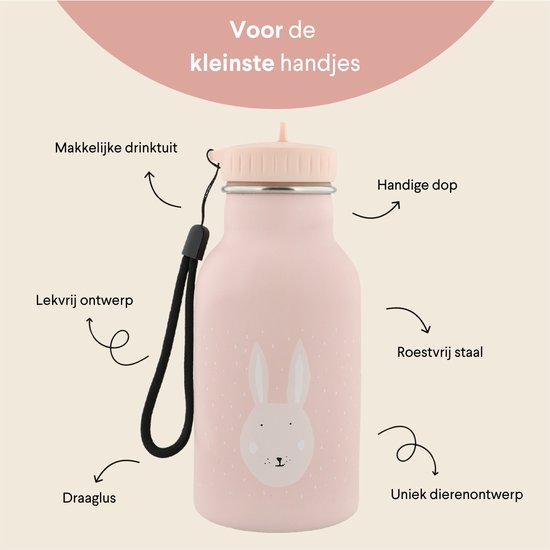 Trixie Mrs. Rabbit Drinkfles Thermo - 350ml van Trixie — afbeelding 5
