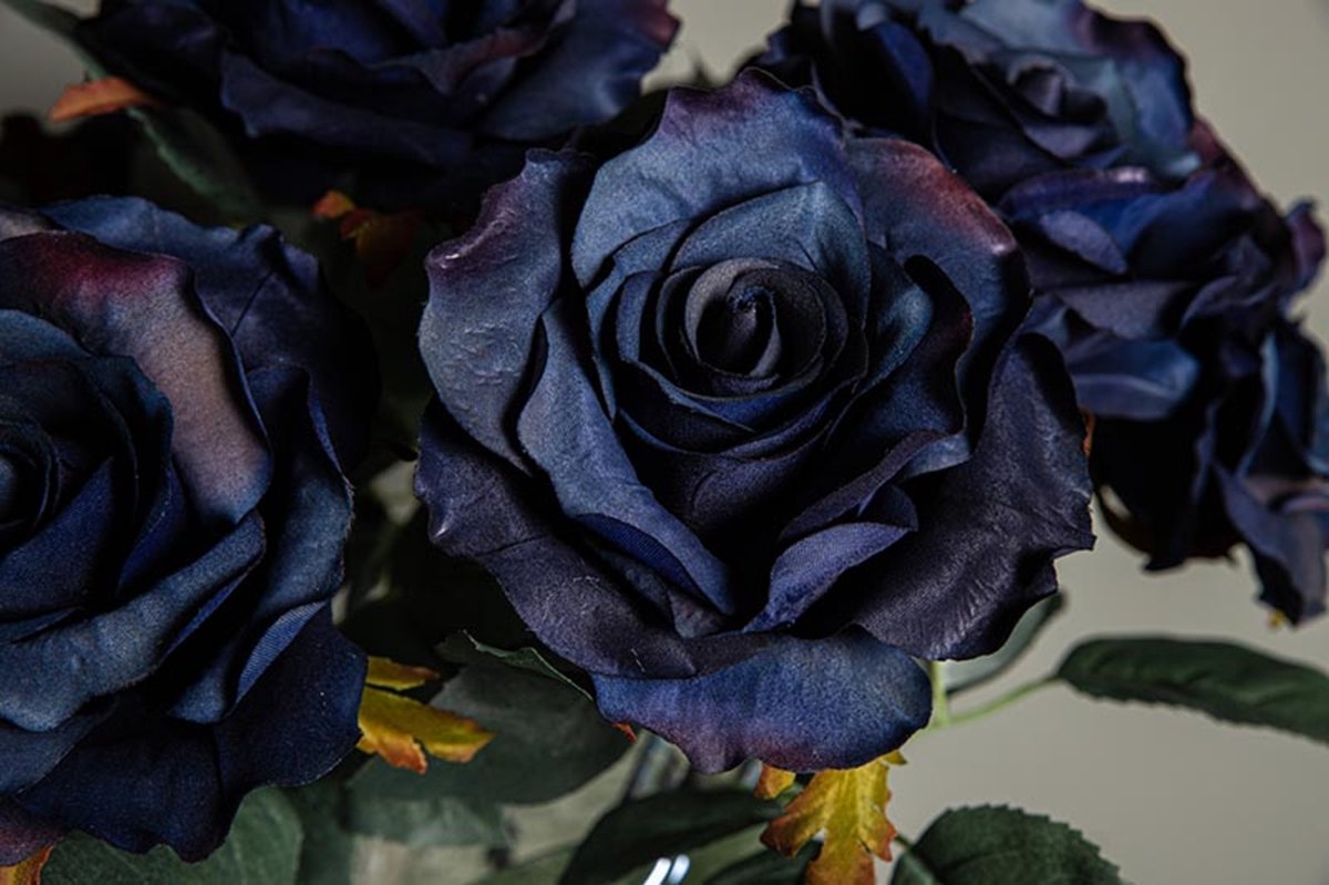 PTMD Rose Flower Dark Blue Rose Stem — cadeau in Cadeau-ideeën - foto 2