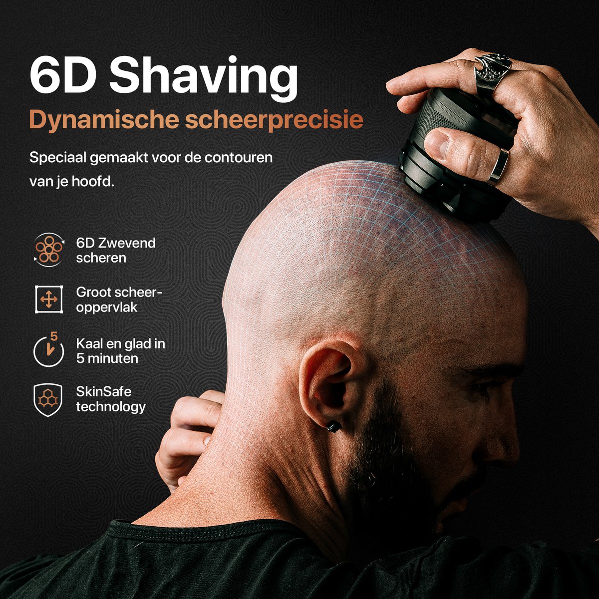 Skull Master - Scheerapparaat Mannen - Head Shaver - afbeelding 3