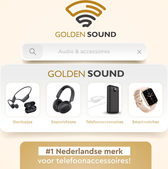 Golden Sound Wired Headphones - Écouteurs - Connexion jack 3,5 mm