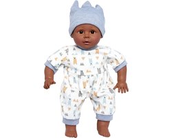 Mamamemo Baby Pop Luca 40CM - Babypop Jongen - Knuffelpop - Babypoppen