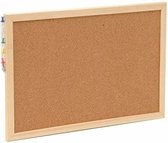 Tableau d'affichage / mémo avec punaises 30 x 45 cm - Liège naturel - Fournitures de bureau / accessoires pour la maison