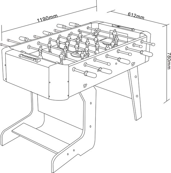Outdoor tafelvoetbaltafel - Voetbaltafels - W&H Sports