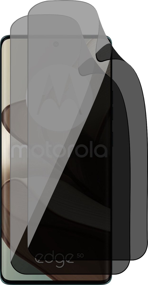 Privacy Screenprotector geschikt voor Motorola Edge 50 - 2x FlexGuard Screen Protector