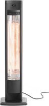 Bol.com HENDI Infrarood terrasverwarmer – vrijstaand – koolstoftechnologie – 230V/2000W – zwart aanbieding
