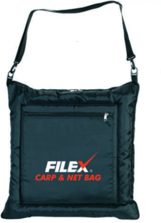 Foto: Filex carp net bag onthaakmat met opbergfunctie voor schepnet 57x57cm transportformaat karper witvis onthaakmat met rits