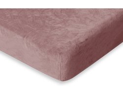 Eleganzzz Hoeslaken 200 gr/m2 Hoogwaardig Flanel Fleece 35cm Hoekhoogte - Old Rose - 140x200 - Hoeslakens - Tweepersoons - Fluffy Hoeslaken