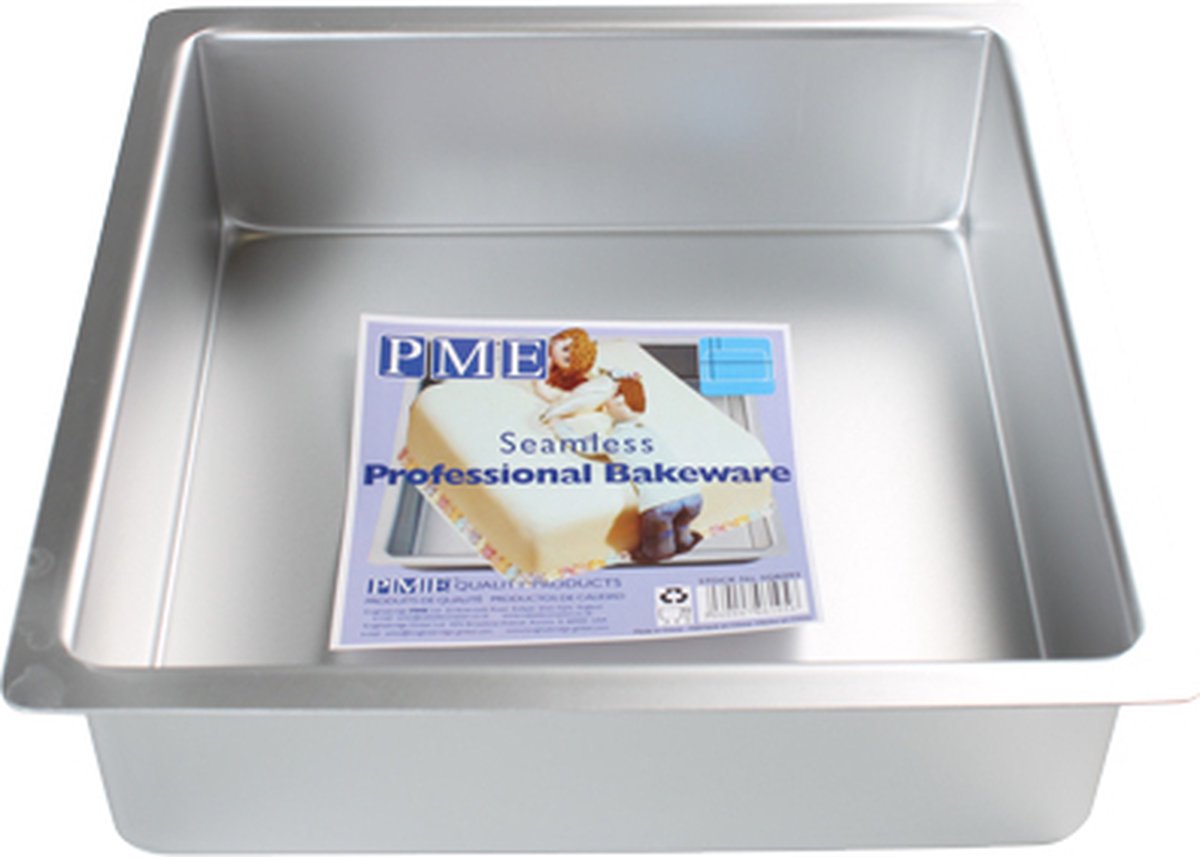 PME Square Cake Pan - Vierkante Taartvorm 12. 5cm x 7. 5cm hoog