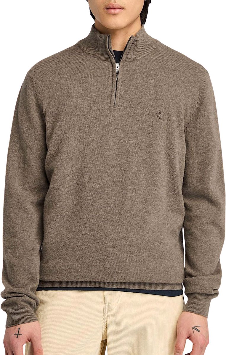 Timberland Cohas Brook Merino 1/4 Zip Trui Mannen Bruin