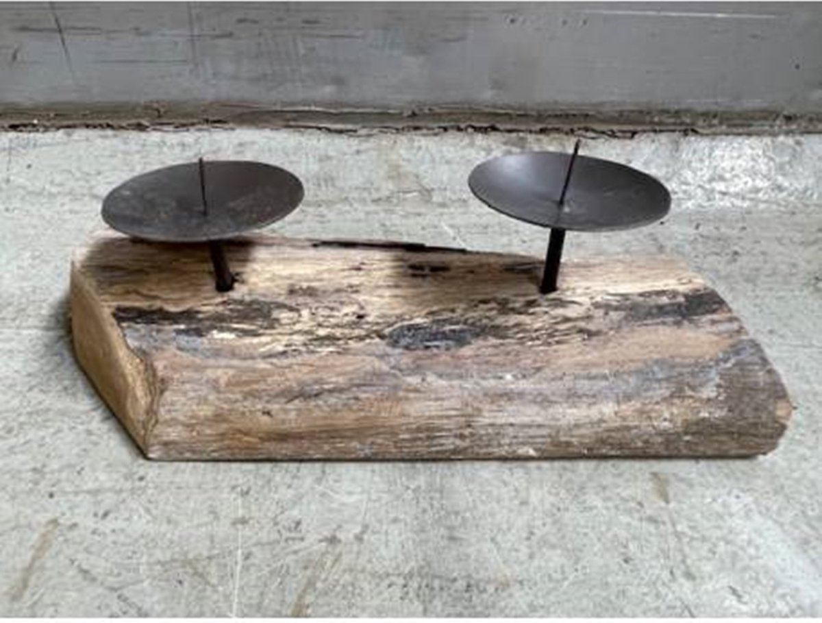 Candleholder low 2-cup