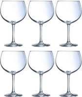 Gin Tonic / cocktail glazen - 6x - 700 ml - getemperd glas - cocktail glazen