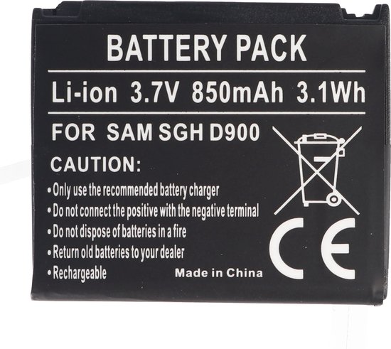 Battery SAMSUNG SGH D900 Li ion 3 7V 850mAh 3 1Wh Bol battery-samsung-sgh-d900-li-ion-3-7v-850mah-3-1wh-bol