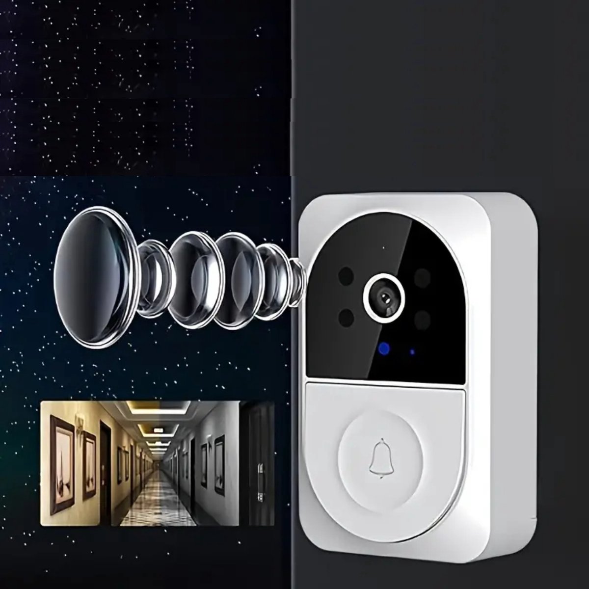 Bovista Videodeurbel Draadloos met Camera en Bewegingsdetectie - afbeelding 3