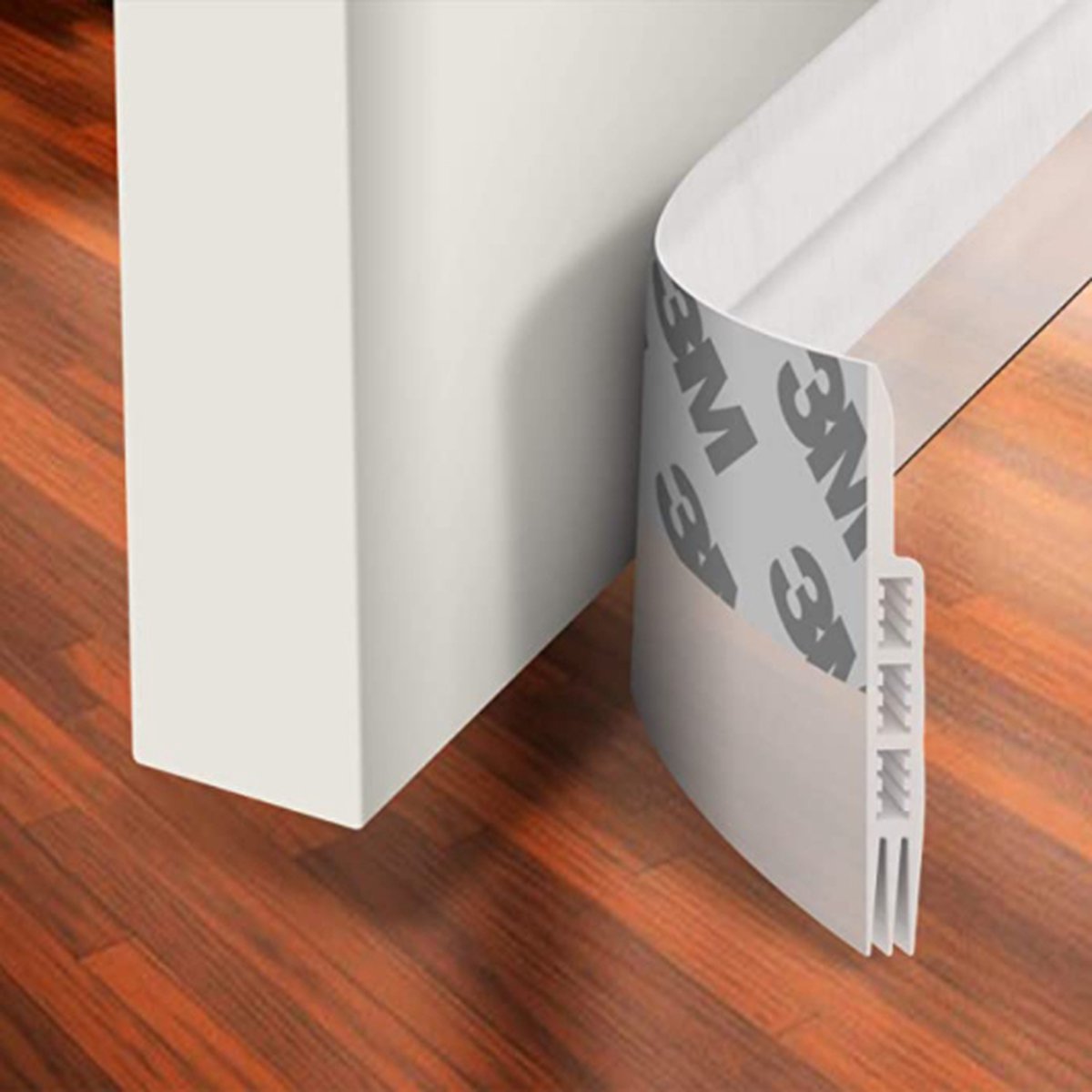 Simple Fix Tochtstrip Deuren - 1m x 5cm - Transparant - Tochtstopper voor Deur en Raam - Zelfklevende 3M-plaklaag - Isolerend - Tochtband