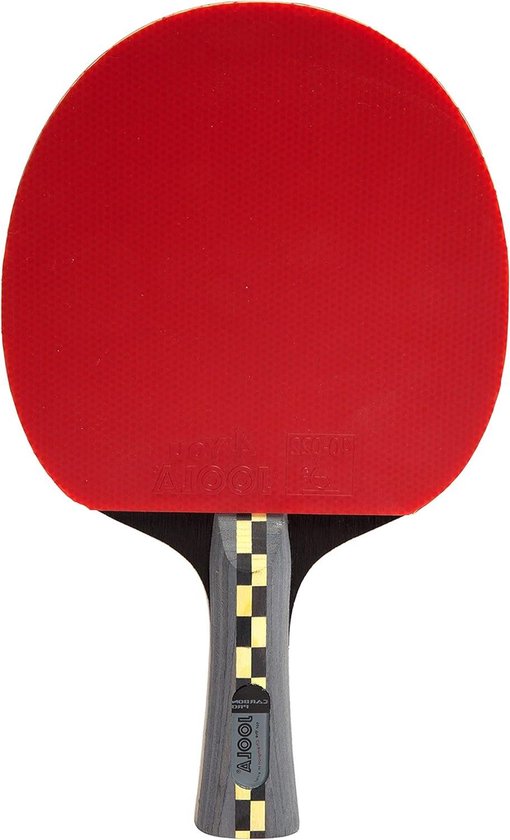JOOLA Rosskopf Professionele tafeltennisbatje van carbon, ITTF goedgekeurd, voor gevorderde spelers, met tas en 3 ballen & JOOLA TT-hoes Pocket