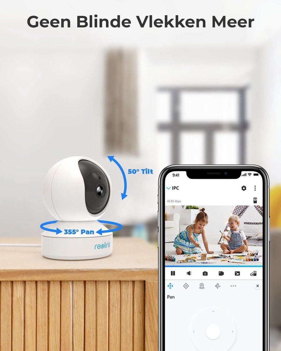 Smart IP camera – binnencamera – babyfoon camera – met Wifi Smart IP camera – binnencamera – babyfoon camera – met Wifi