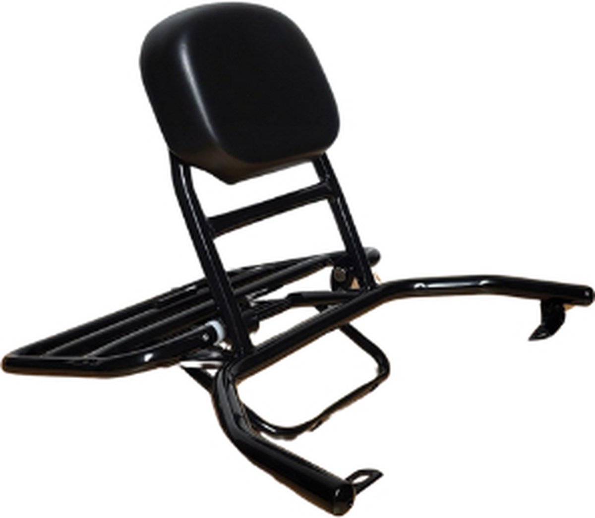 Klaprek achter Vespa look - VX-50 - Riva - AGM - zwart - inclusief rugsteun