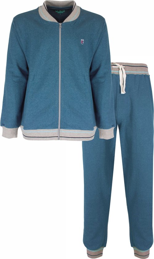 MEHSH1301A Survêtement homme MEQ - 60% coton recyclé - Blauw Mélange. - Tailles : M