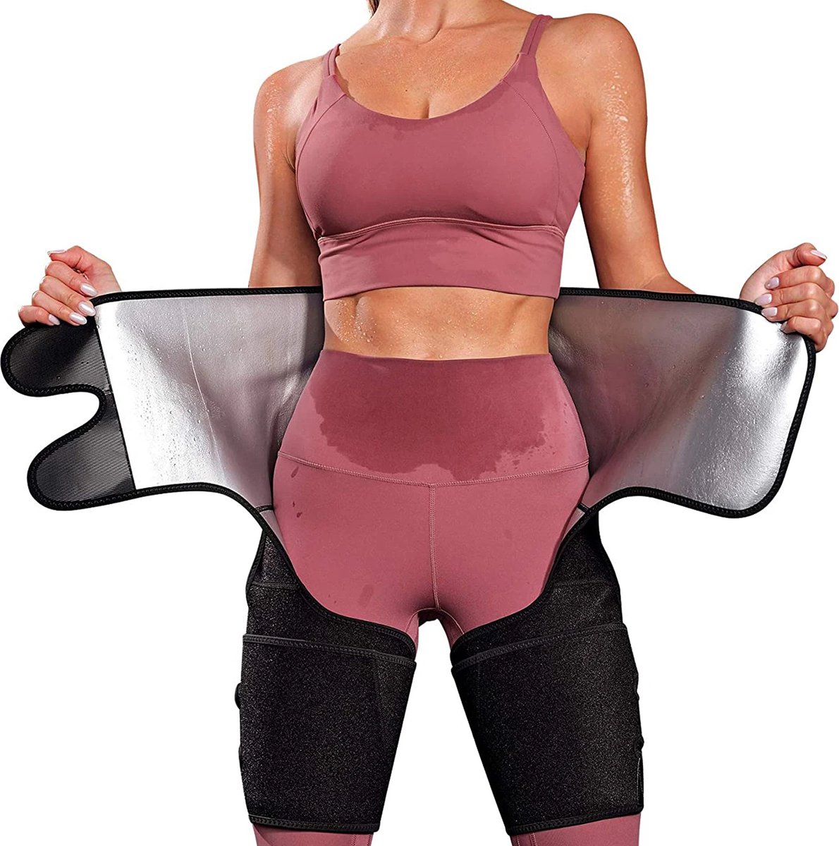 Goedkoopste Drie-in-Een Taille Trainer Voor Vrouwen – Taille- en Dijslanker, Gewichtverlies Training, Heupliftband | Taille Shaper, Body Shaper, Verstevigingsband, Vetverbranding, Slanker Ondergoed, Sportband, Maat M