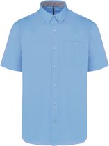 Chemise Homme 'Ariana III' Manches Courtes Bleu Ciel - 4XL