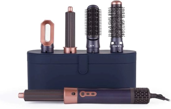 Hyundai Electronics – Airwrap - Elektrische multi styler – 5 in 1 functies – Met opbergdoos - Föhnborstel - Dyson - Hairwrap - Krulborstel - Kort & Lang Haar - Heteluchtborstel - Airstyler - Oververhittingsbeveiliging - 180 cm draaibare kabel