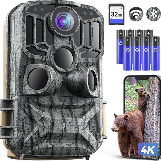 Foto: Equivera wildcamera wildcamera voor buiten buitencamera met nachtzicht wild camera