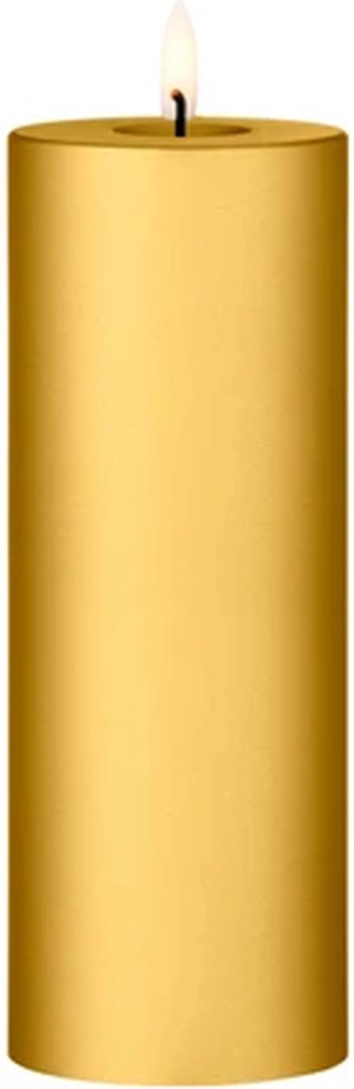 Ester & Erik Led Pillar kaars H20cm gold metallic