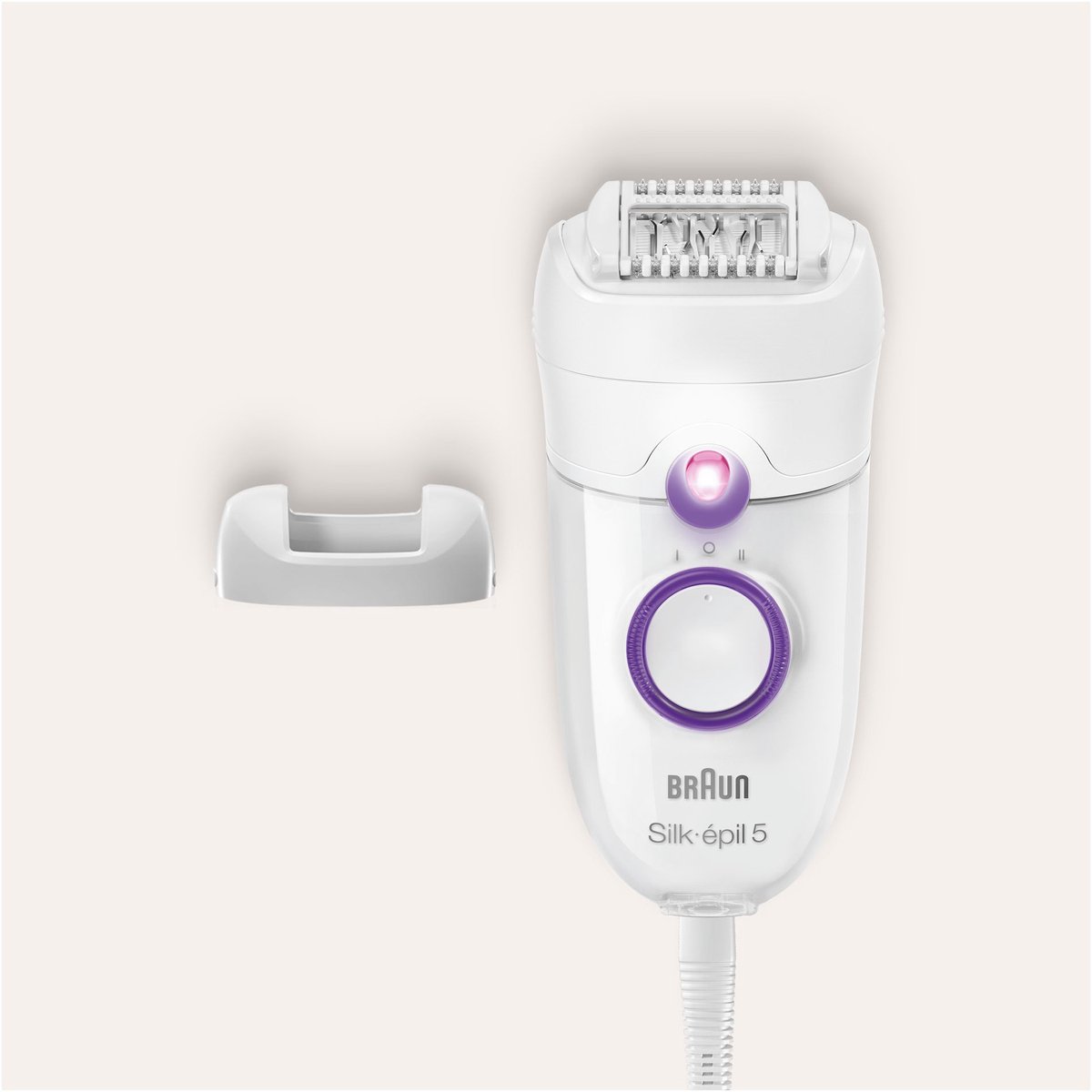 Braun Silk-épil SE 5-505 Power - Elektrische epilator voor vrouwen - 28 pincetten - Met snelheidsinstelling - comfortabel epileren - Wit/Paars thumbnail 4