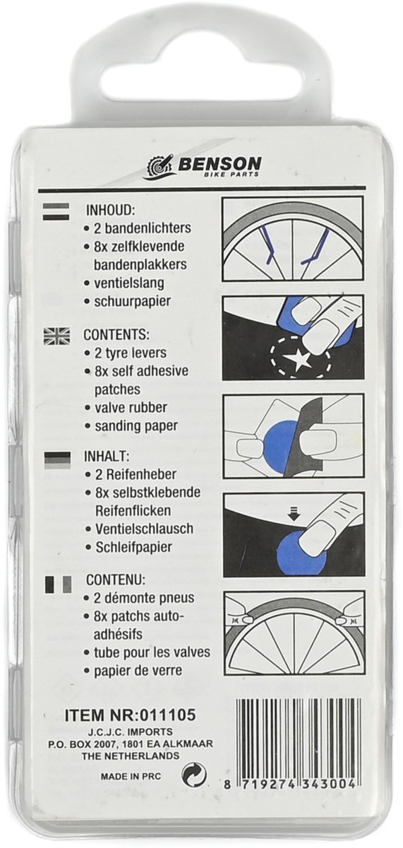 Benson Bandenreparatieset - Bandenplakset in Opbergbox - 12 delig thumbnail 4