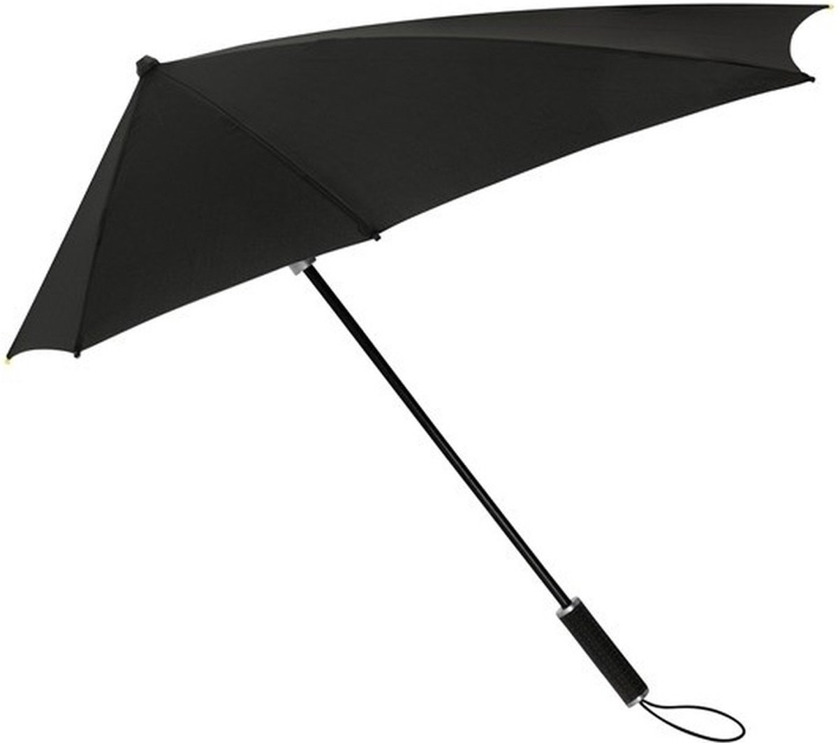 2x stuks windproof storm paraplu 90 cm zwart -